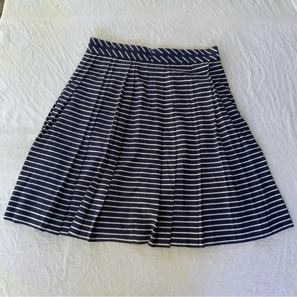 J Crew Striped Pleated Skirt - Picture 2 of 5